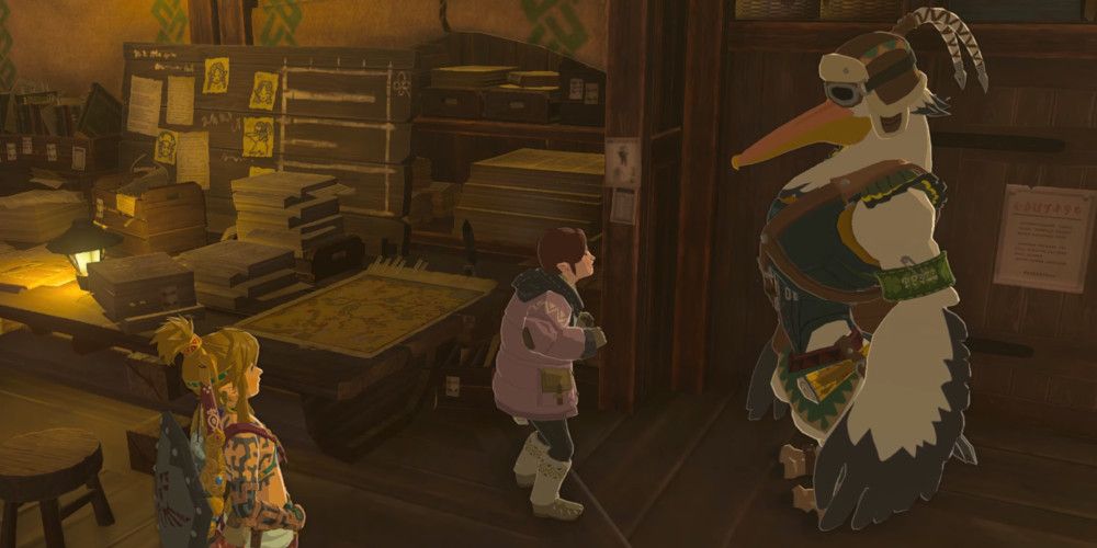 Link watching the Lucky Clover Gazette staff argue