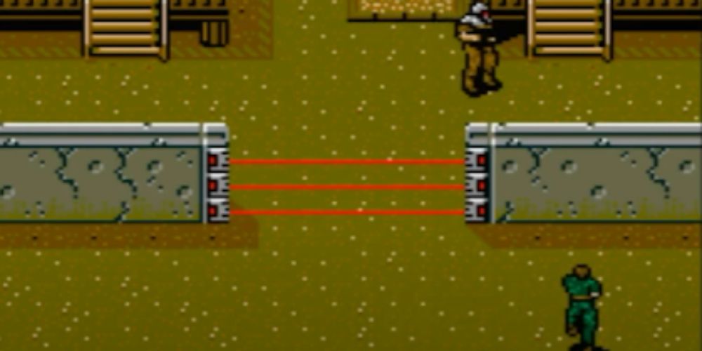 Metal Gear 2 Screenshot Of Laser Gate