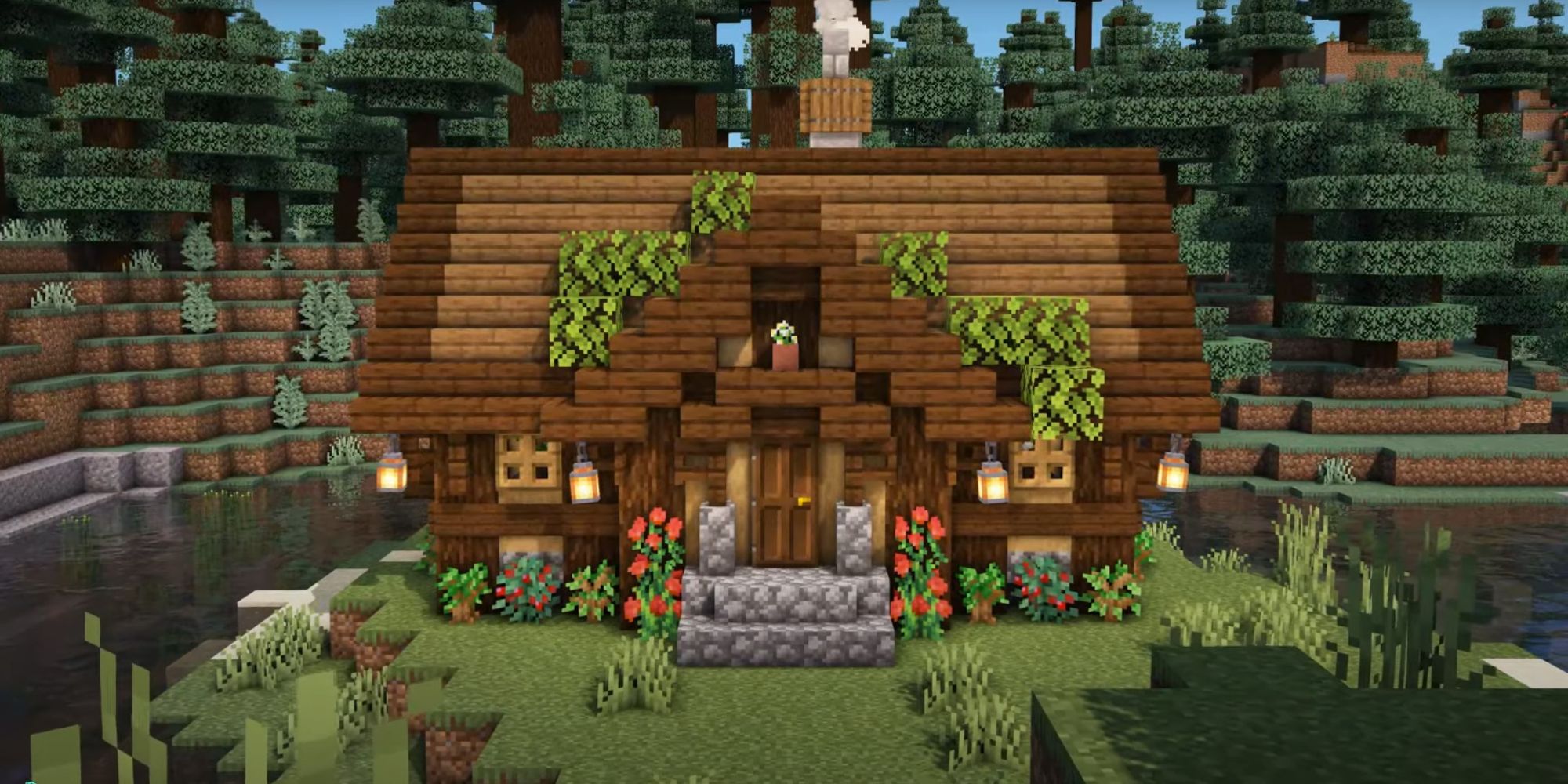 Cozy Starter House With Tower ~🌿 Minecraft Map