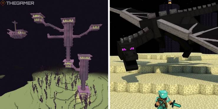 minecraft-end-city-from-a-distance-next-to-image-of-player-fighting-the-ender-dragon.jpg (740×370)