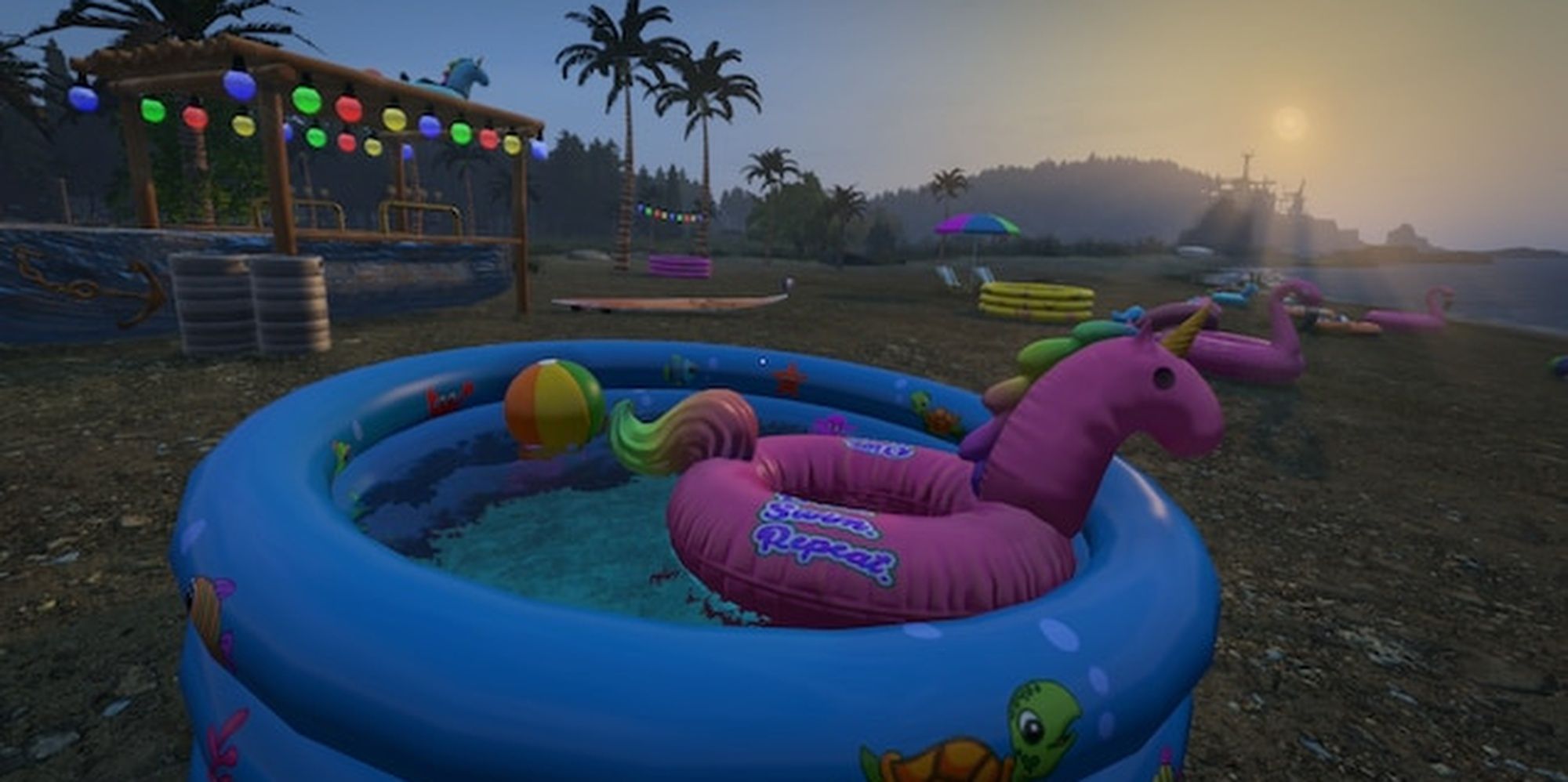 DayZ: Pool Toys And Paddling Pools On A Chernarus Beach