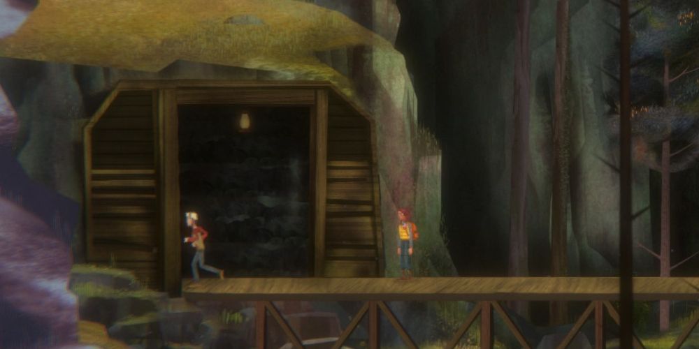 riley poverly and jacob summers enter the garland mines in 1890 in oxenfree 2: lost signals