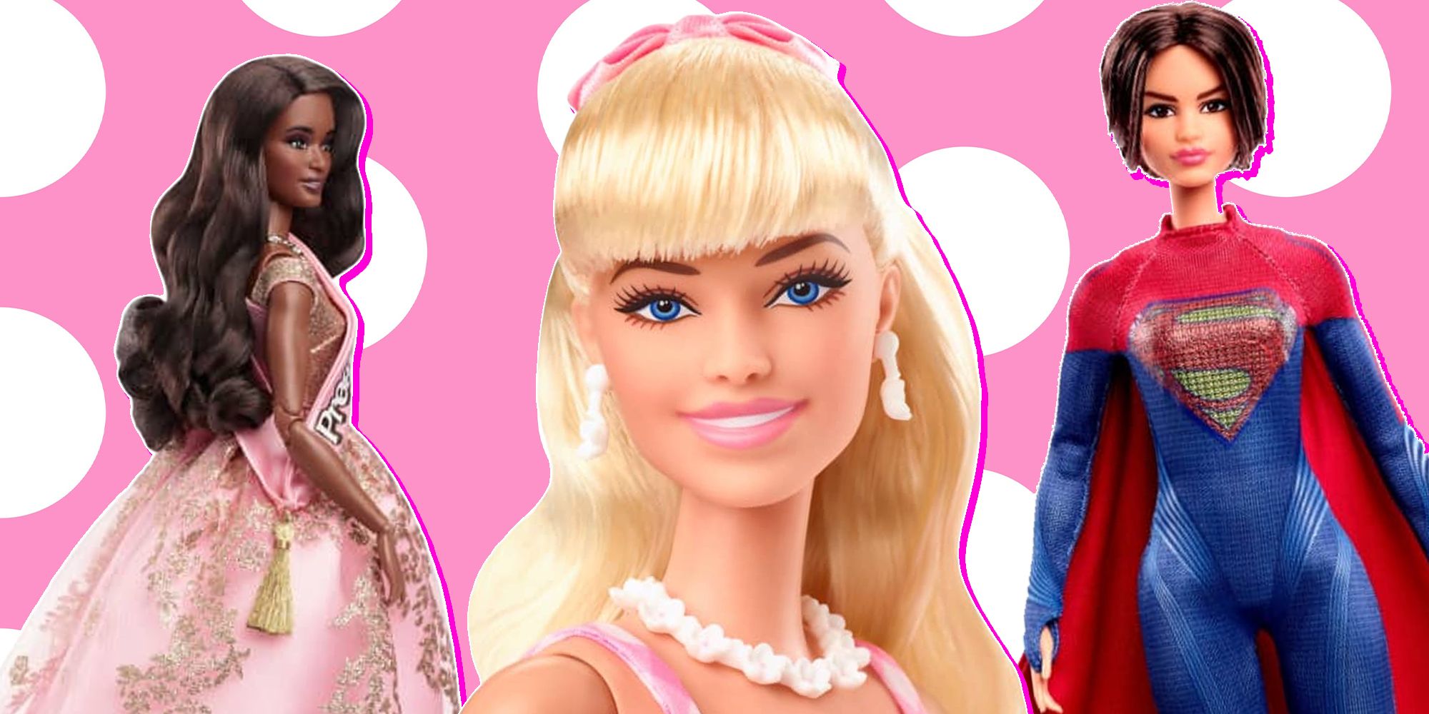 Präsident Margot Robbie und Supergirl Barbie-Puppen