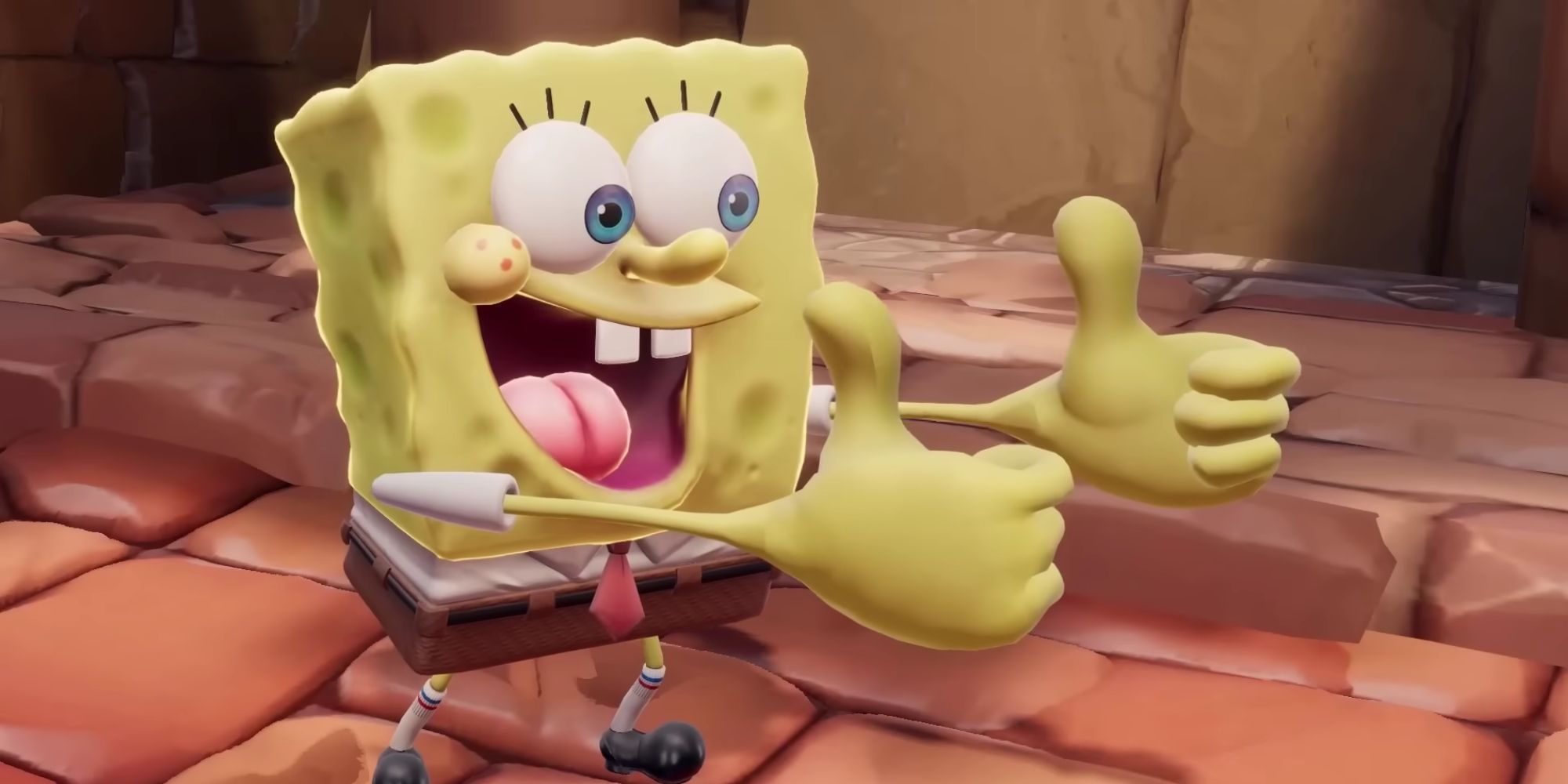 SpongeBob in Nickelodeon All-Star Brawl 2.
