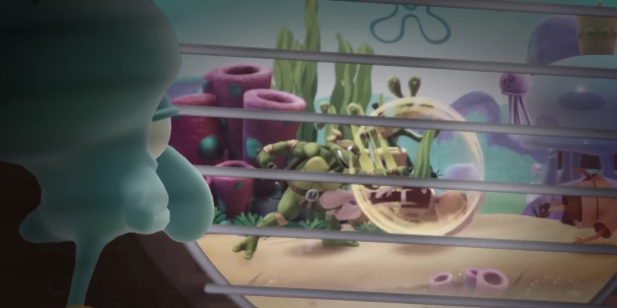 Squidward in the reveal trailer for Nickelodeon All-Star Brawl 2.