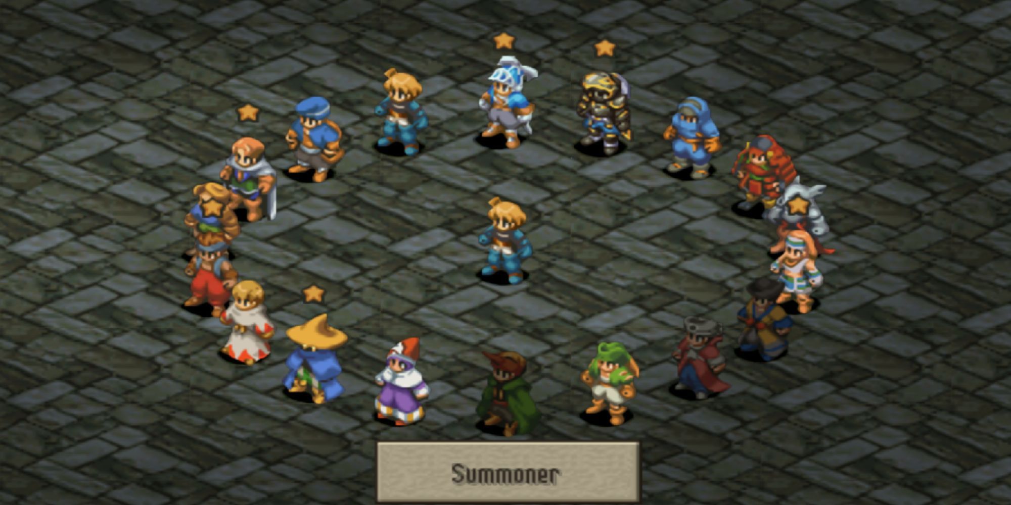 Final Fantasy Tactics - Summoner in the job wheel