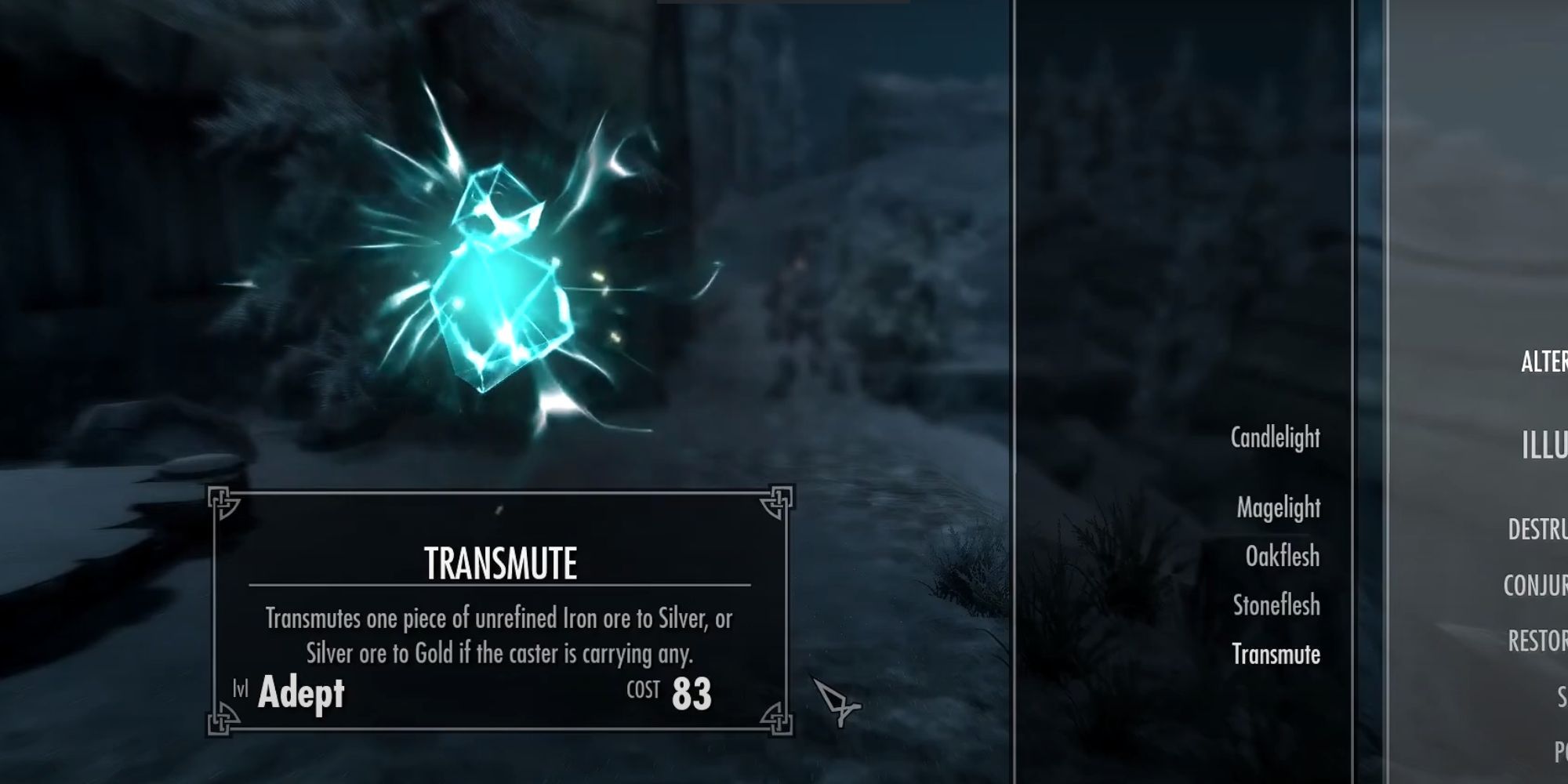 Skyrim The Most Underrated Spells In And Where To Find Them   Transmute 