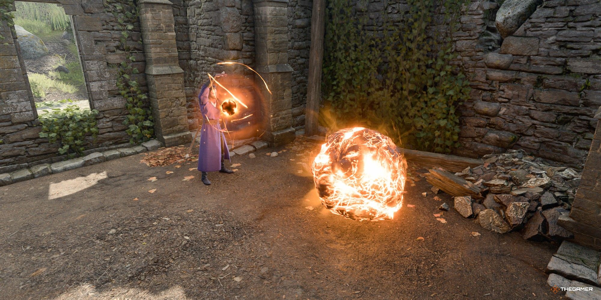 Baldur's Gate 3 Gale Casting Flame Sphere