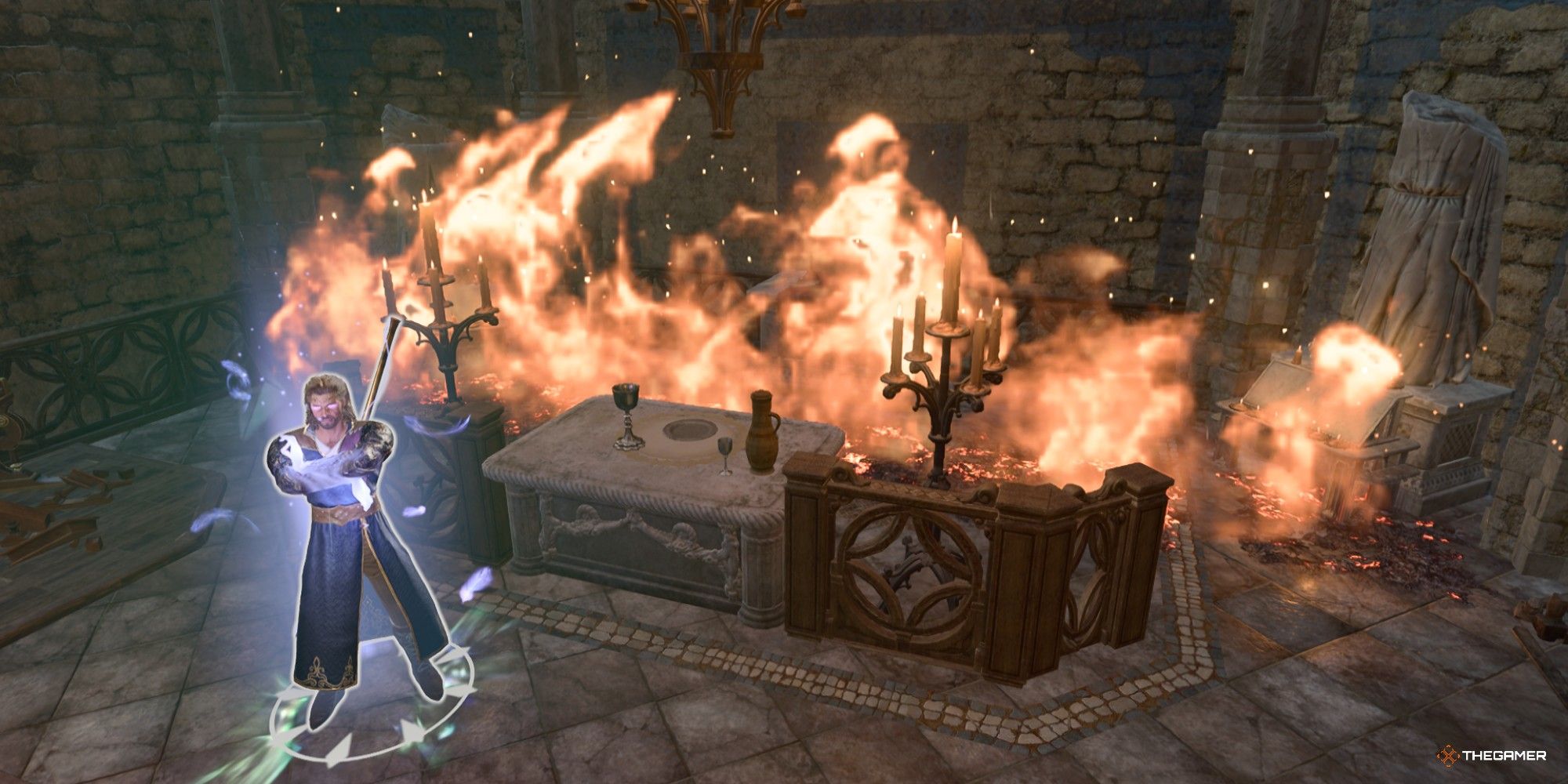 Baldur's Gate 3 Gale Casting Wall Of Fire