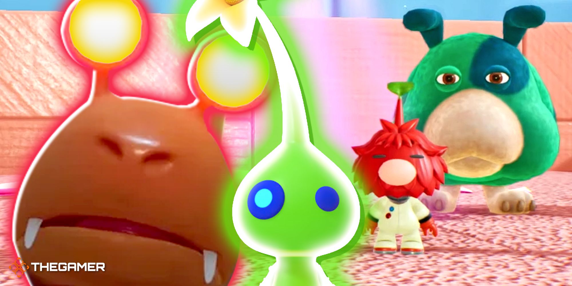 Various characters from Pikmin 4