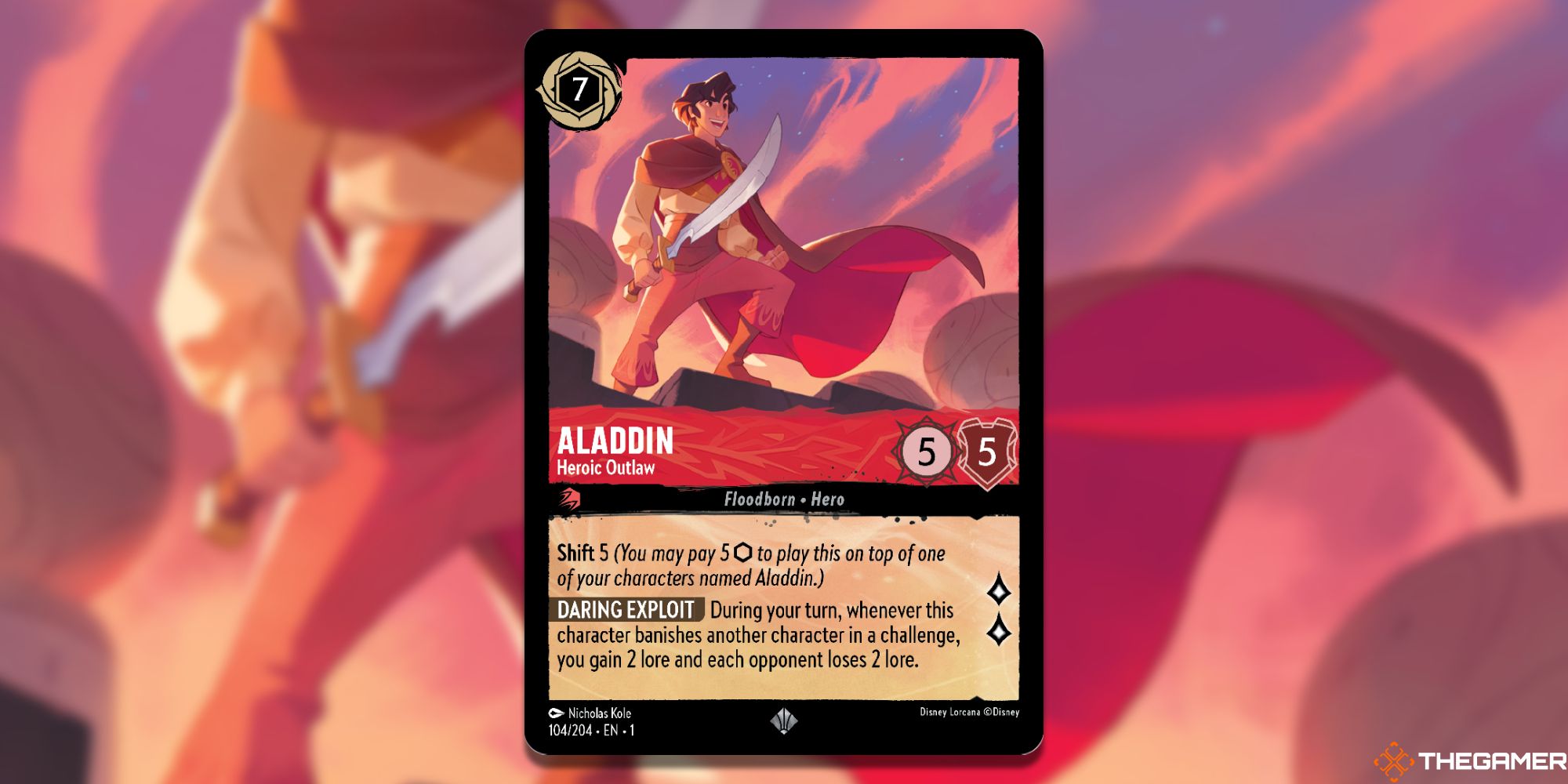 aladdin heroic outlaw full card lorcana