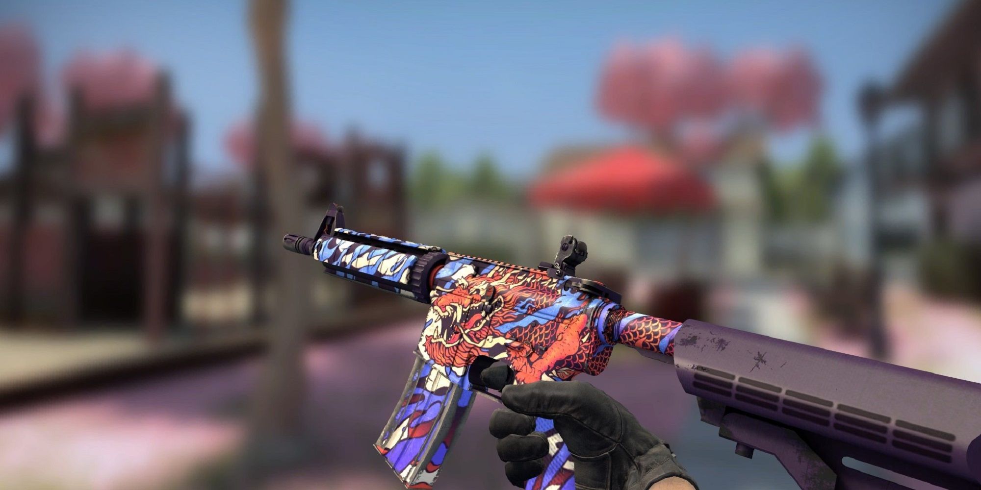 An image of M4A4 Dragon King in CSGO