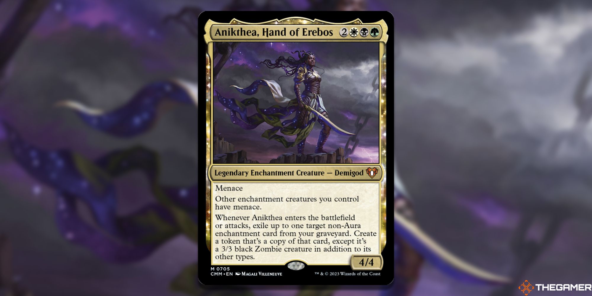 Image of the Anikthea, Hand of Erebos card in Magic: The Gathering, with art by Magali Villenuve