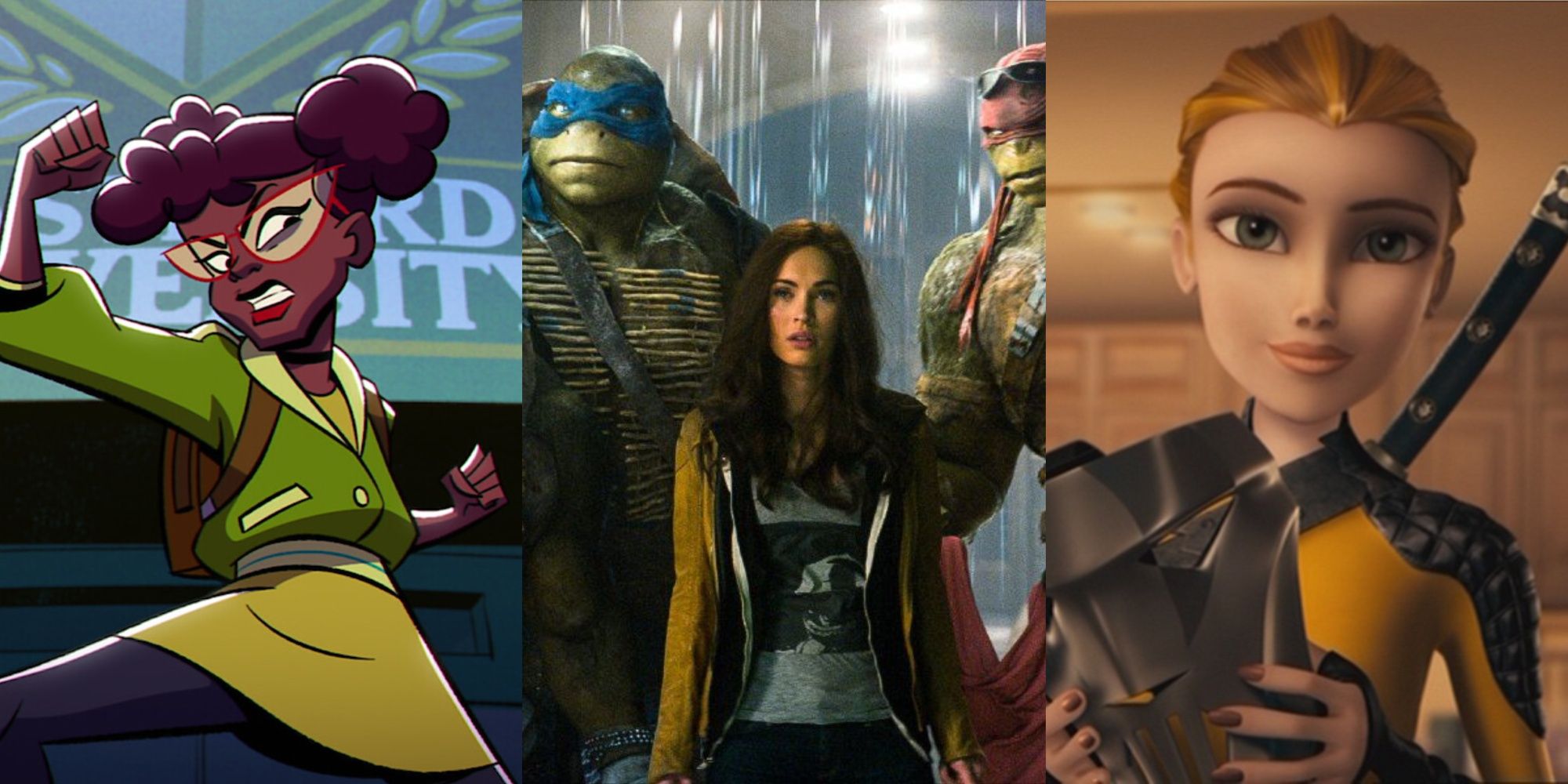 Teenage Mutant Ninja Turtles different versions of April O'Neil