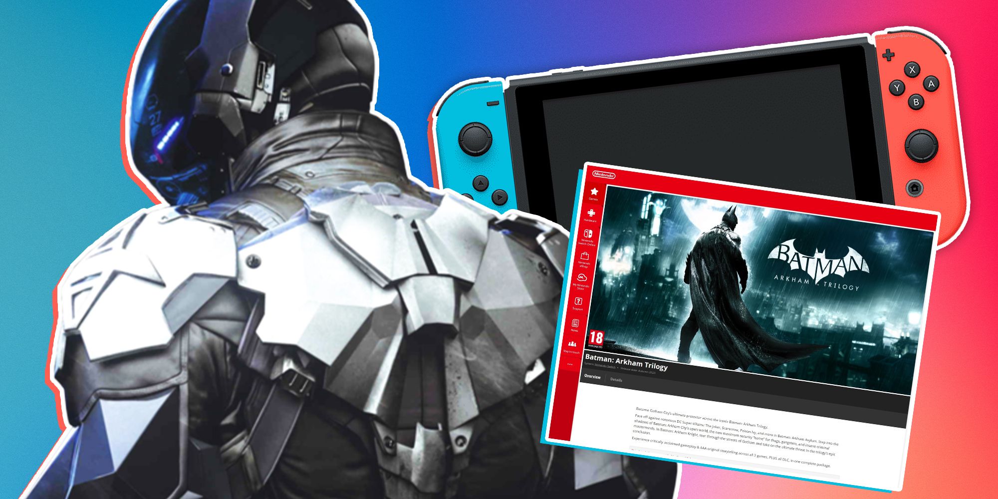 Batman: Arkham Trilogy ganha data de lançamento para Nintendo Switch