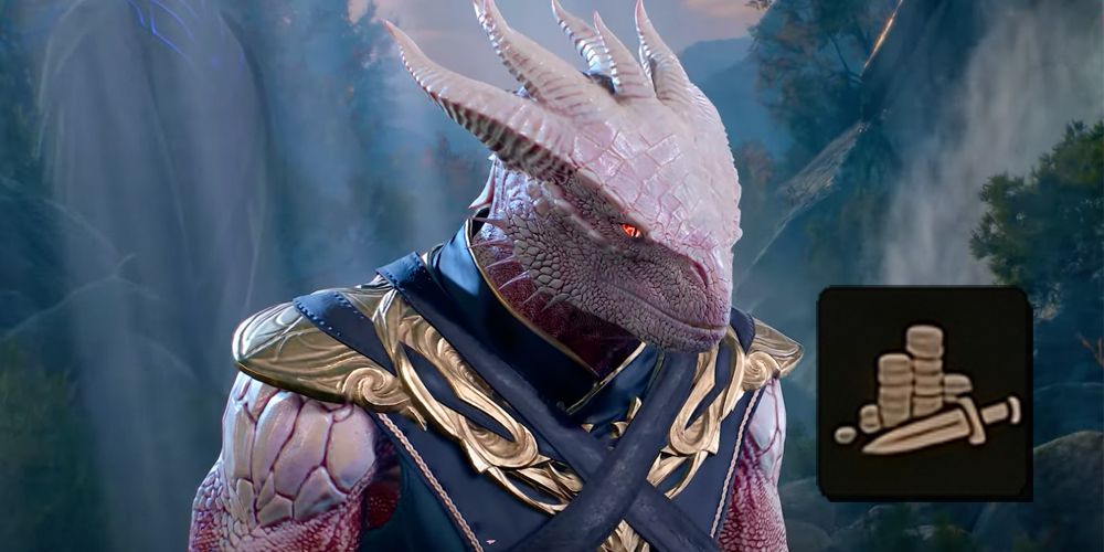 Baldurs Gate 3 Dragonborn pink deceptive