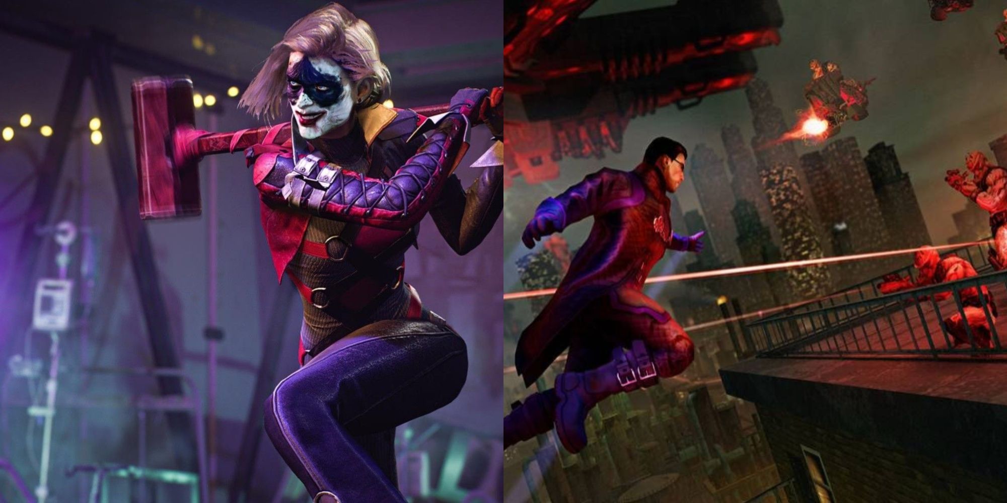 Best Superheroes On Xbox Featured Split Image Gotham Knights And Saints Row 4