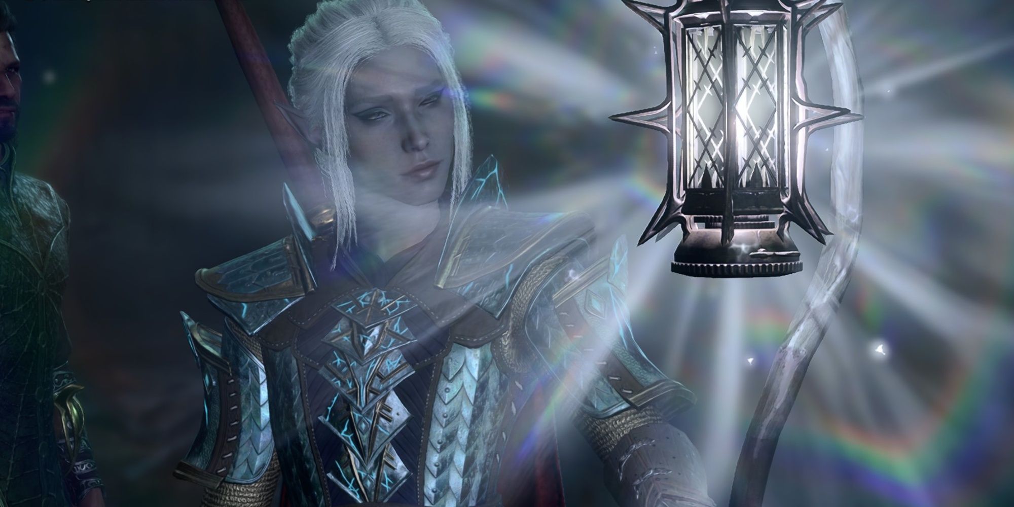 Drow Player In Adamantine Armor Inspects Curious New Moonlantern And Pixie