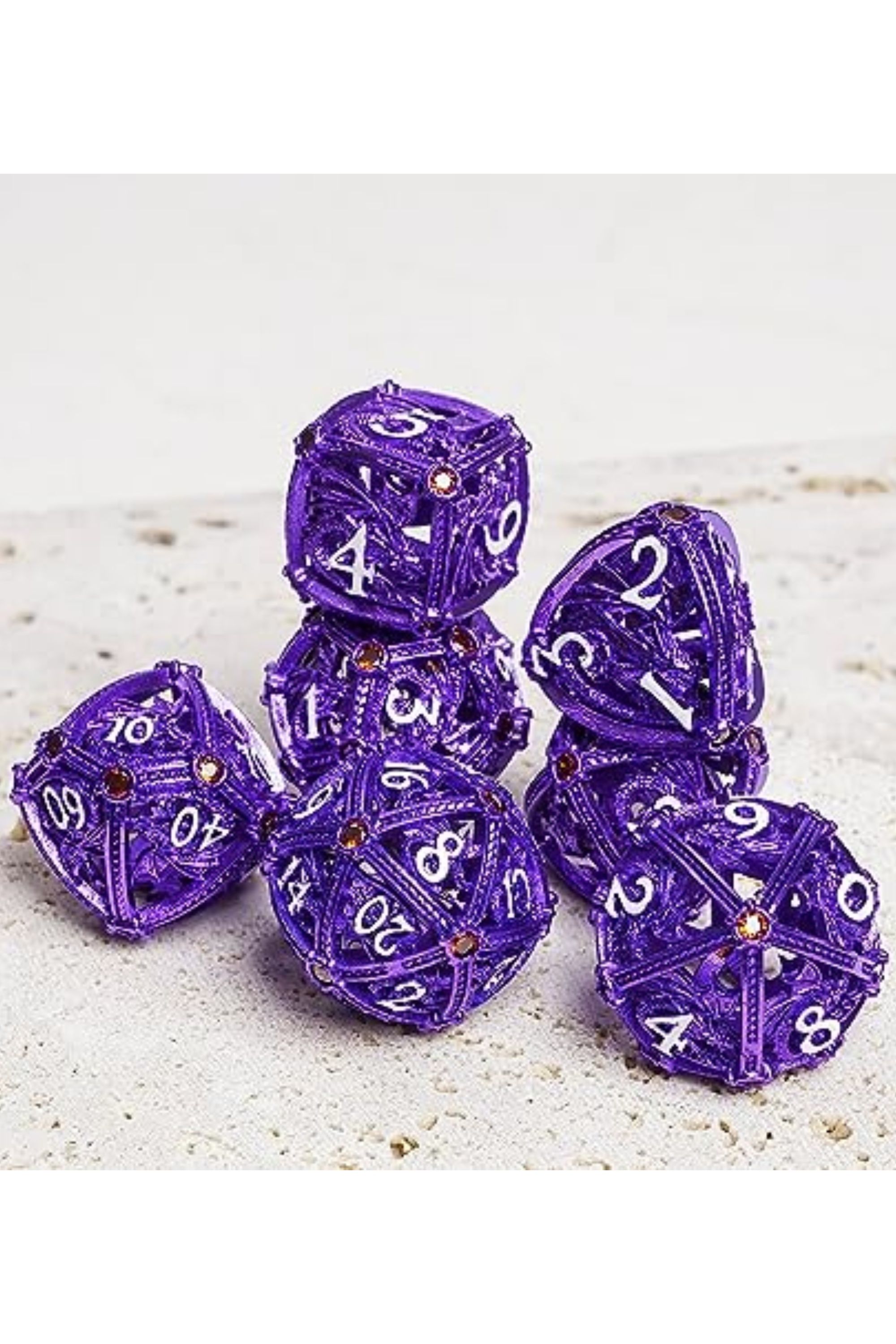 D&D Polyhedral Metal Dice Set