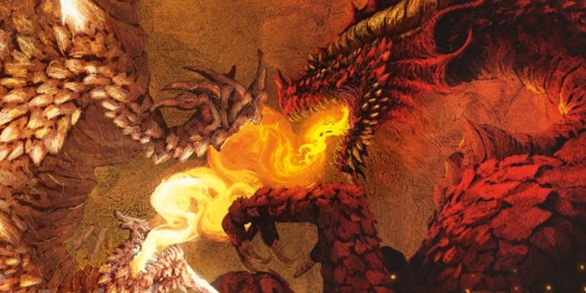 D&D Dragons Fighting And Breathing Fire