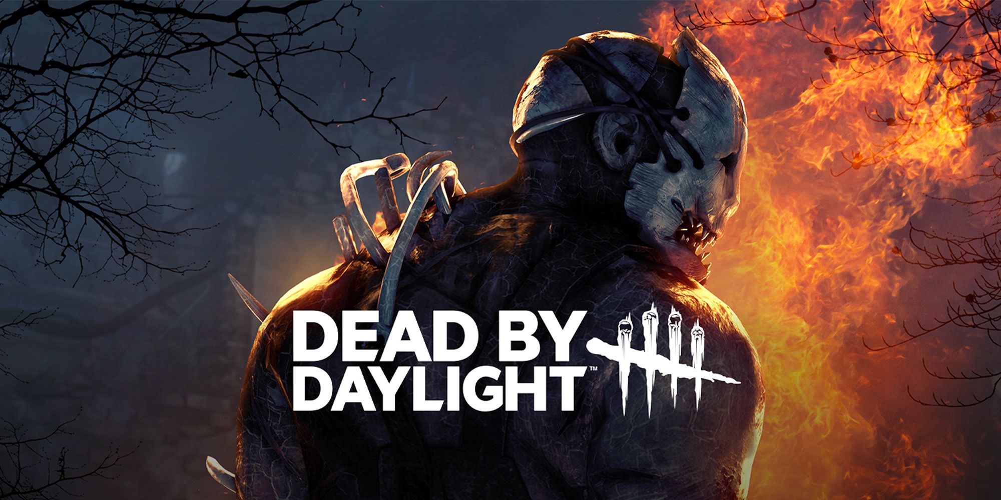 Dead By Daylight The Trapper Against A Flaming Scene