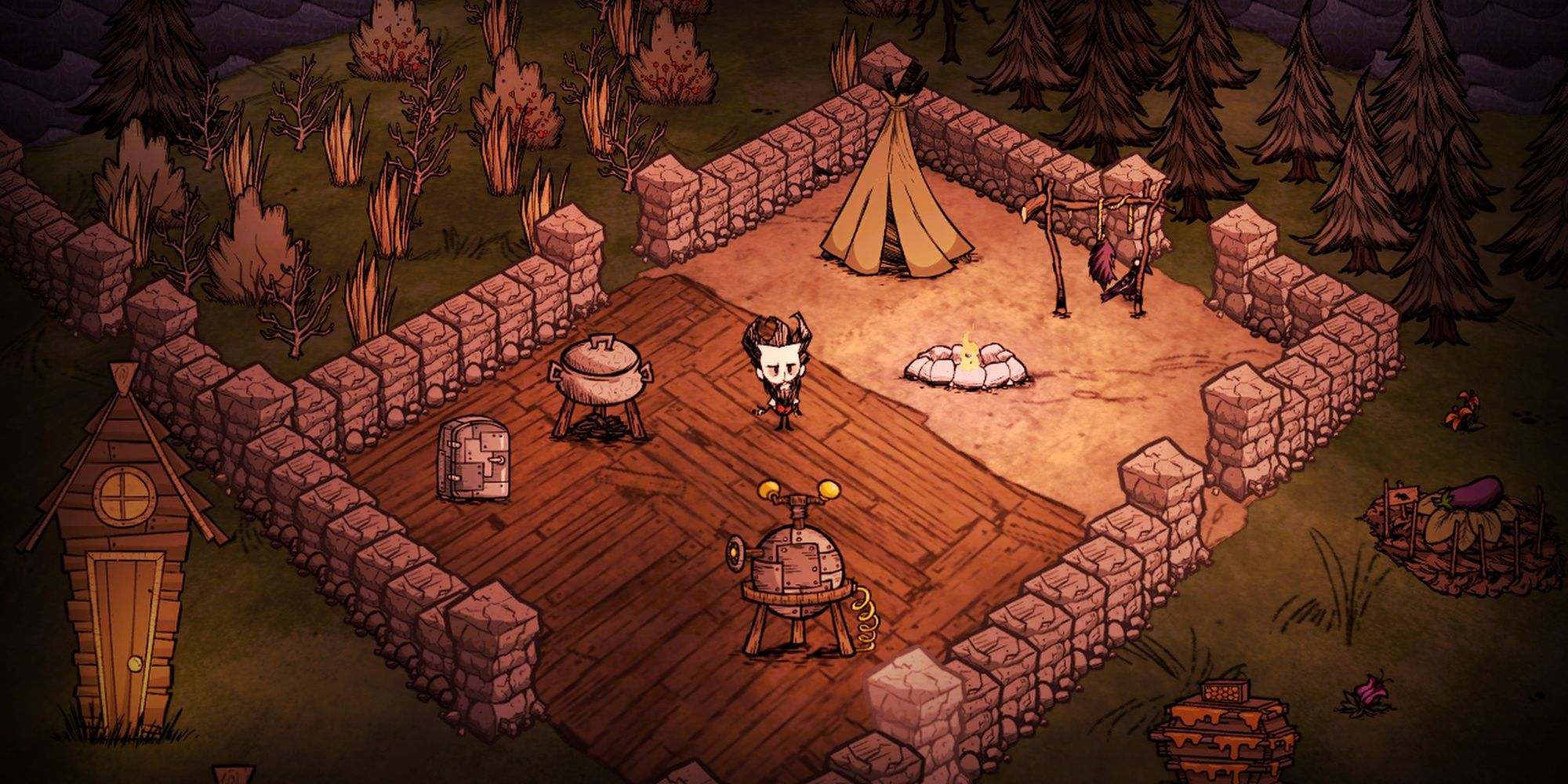 Don't Starve: A Survivor In A Small Starter Base
