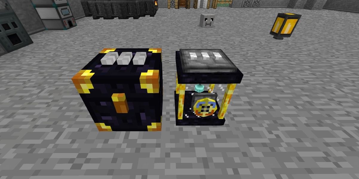 Minecraft Mod Ender Storage Obsidian Chests And Golden Crafting Block