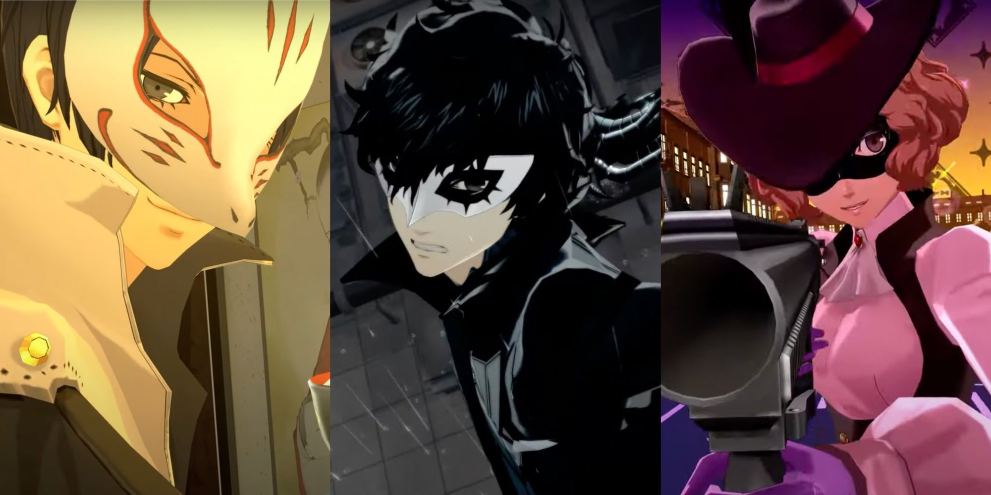 Yusuke, Joker, and Haru from Persona 5