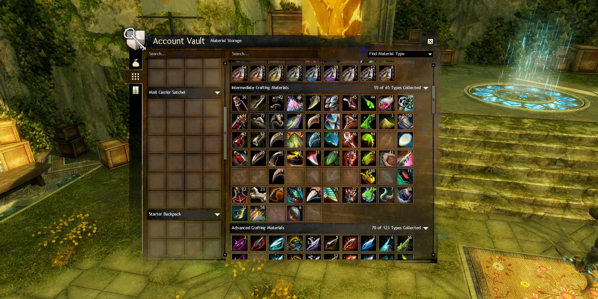 Guild Wars 2 Materials Interface