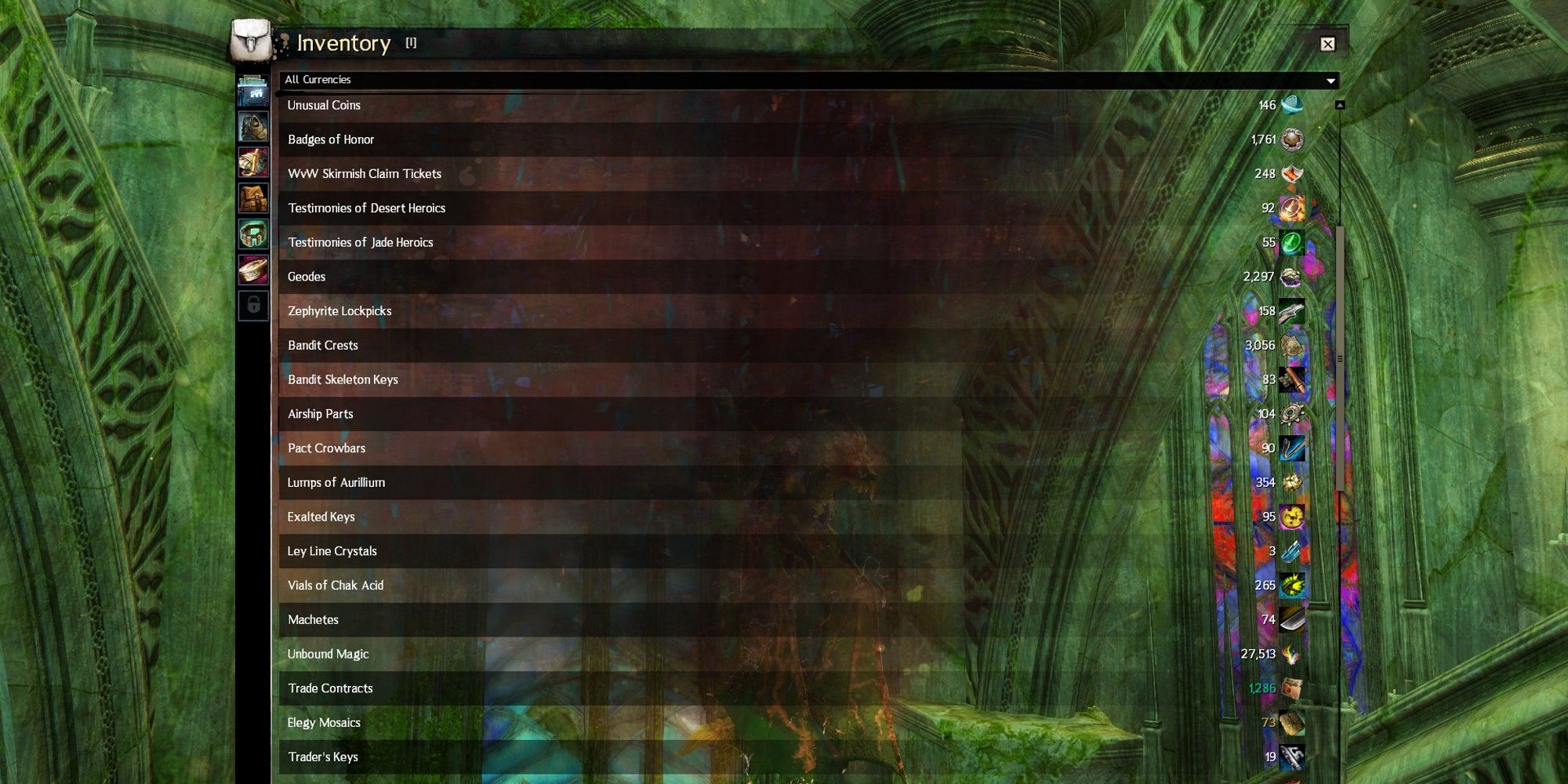 Guild Wars 2 Player Inventory