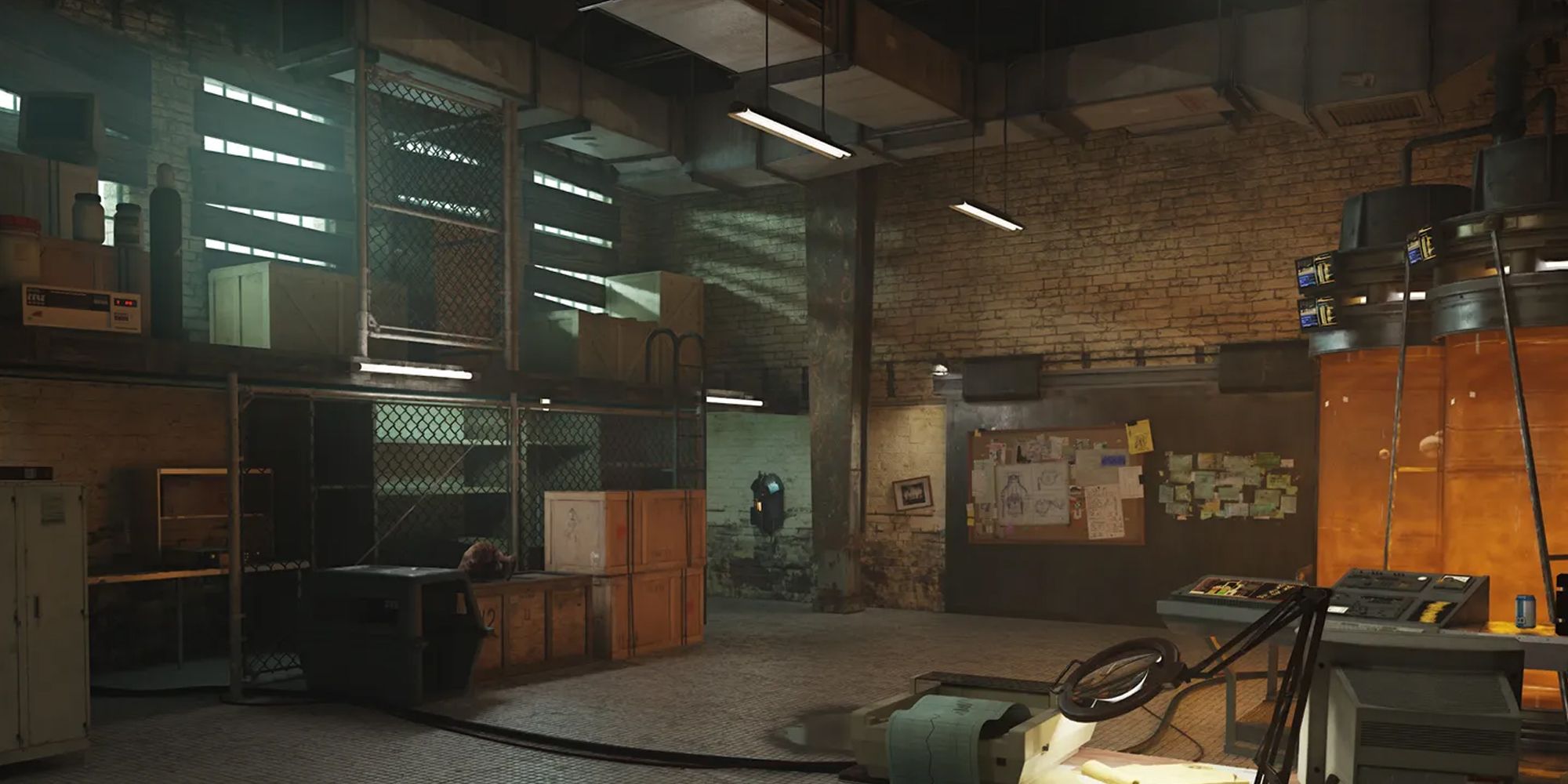 Half-Life 2 RTX screenshot of Kleiner's lab