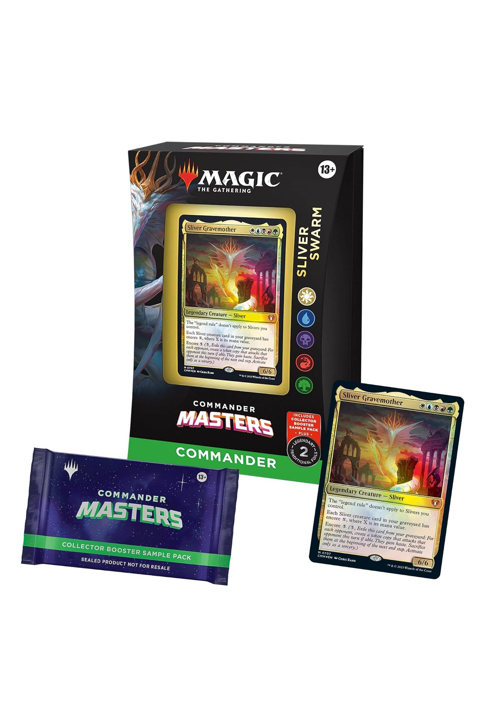 معاملات روز پرایم آمازون برای Magic: The Gathering 3 Magic The Gathering Commander Masters Commander Deck - Sliver Swarm