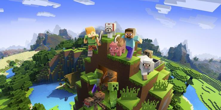 minecraft-landscape-w_-steve-alex-amp-mobs-cropped.jpg (740×370)