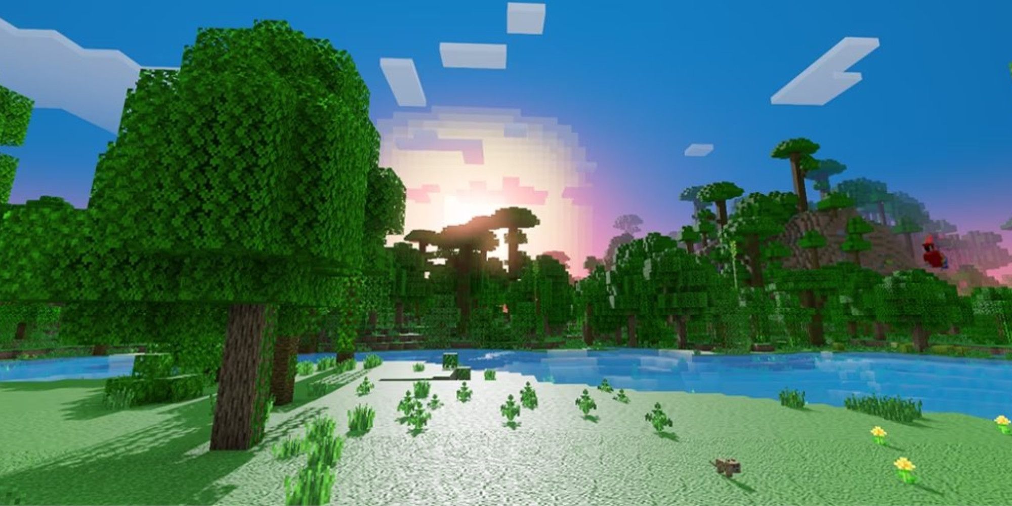 Minecraft with improved lighting and shadows