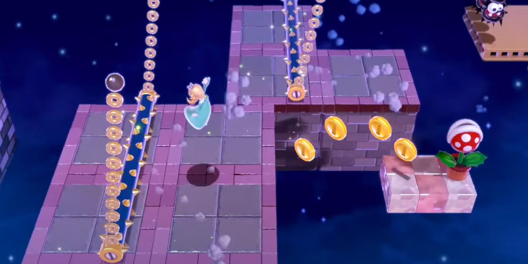 Super Mario 3D World Champion's Road - Rosalina Jumping Over Spikes
