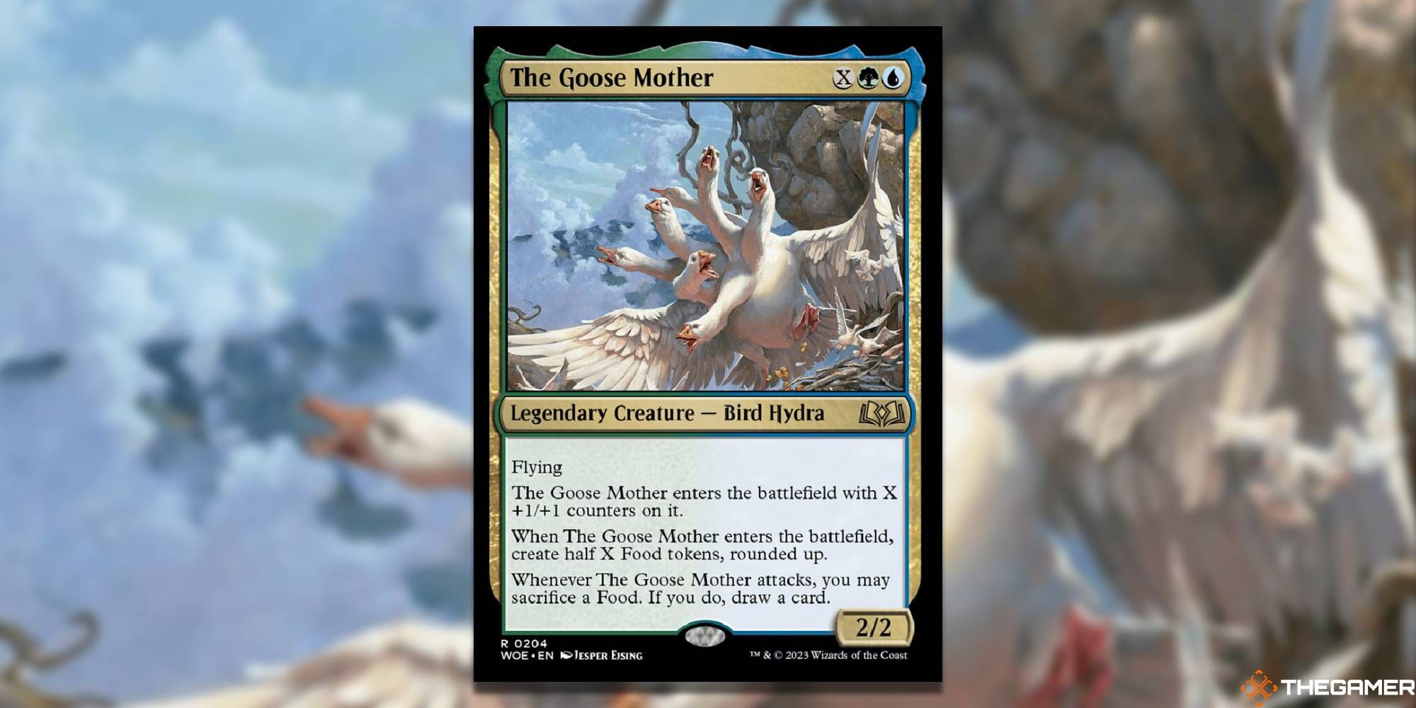 MTG The Goose Mother card and art background