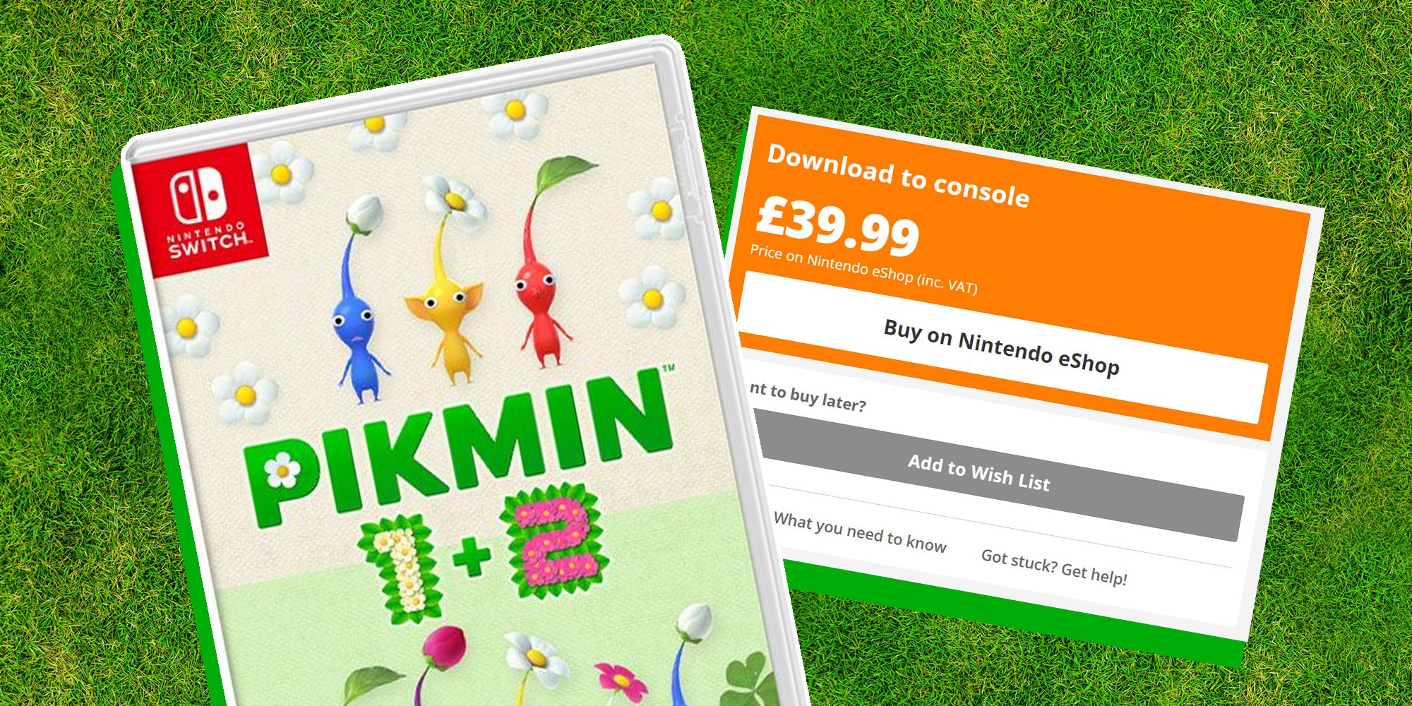 pikmin 1+2 on switch with a pre-order tag