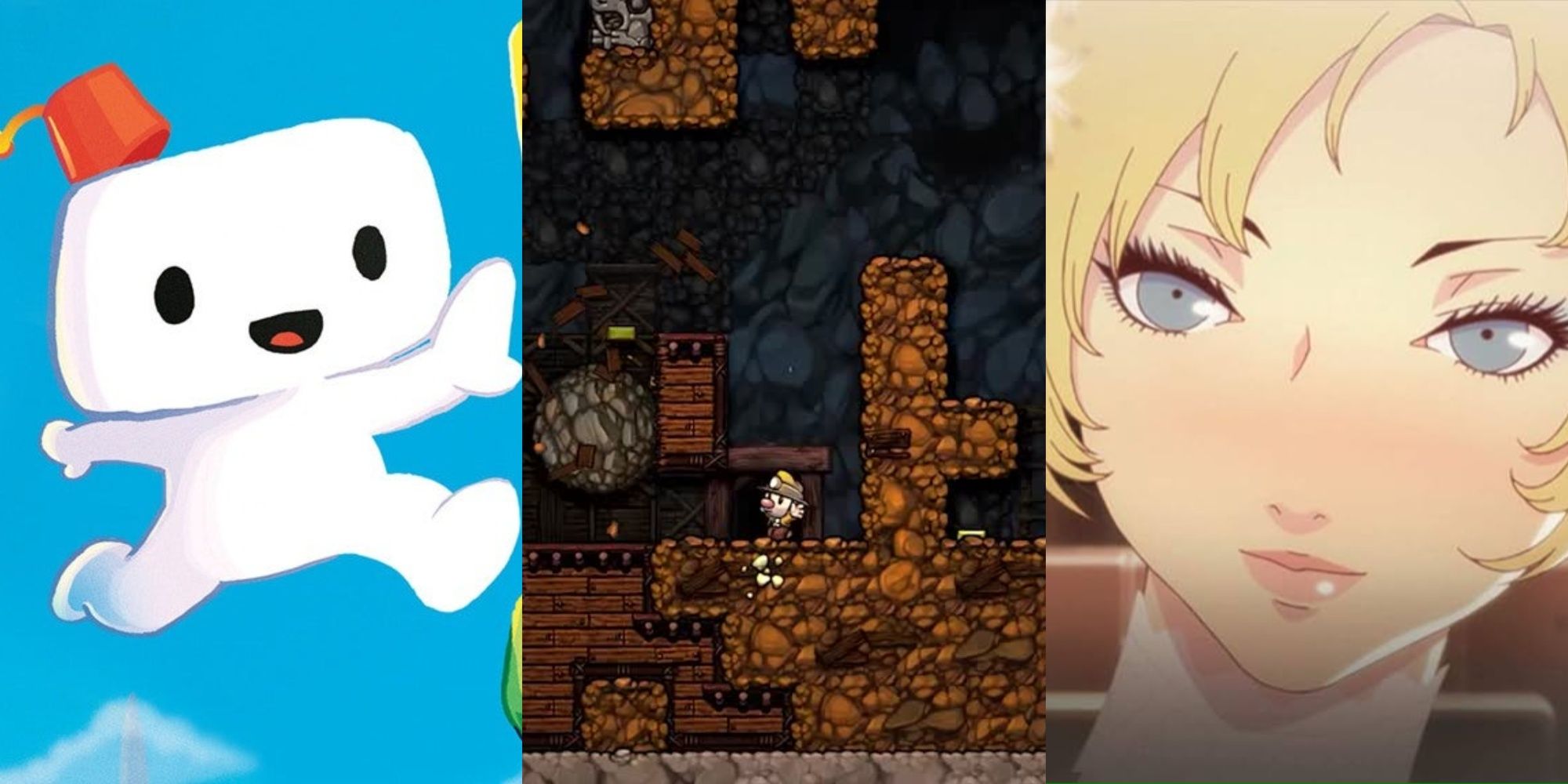 Fez, Spelunky, Catherine