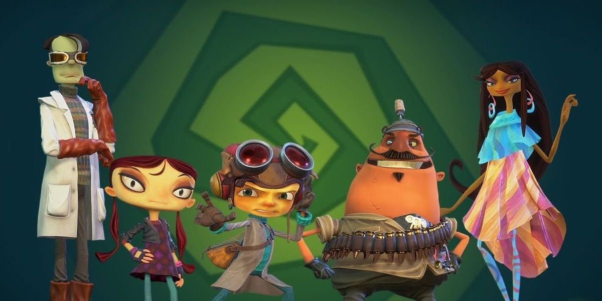 Psychonauts - The Main Cast Standing In A Row