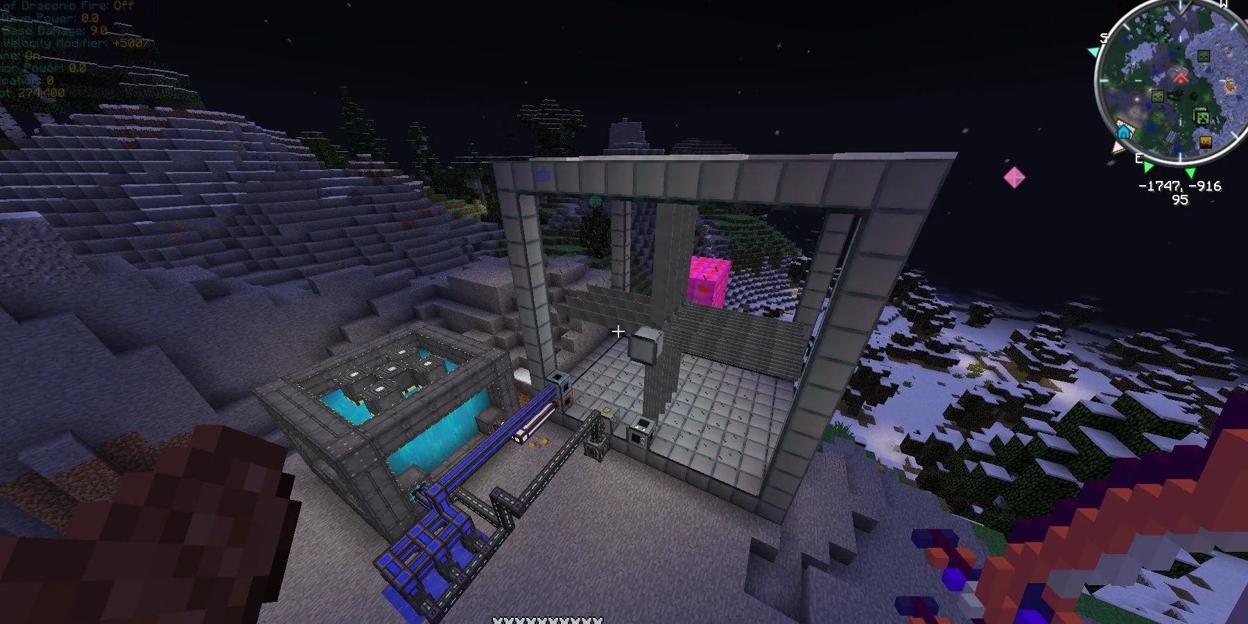 reactors CroppedMinecraft Extreme Reactors Mod On A Cliff With Journeymap