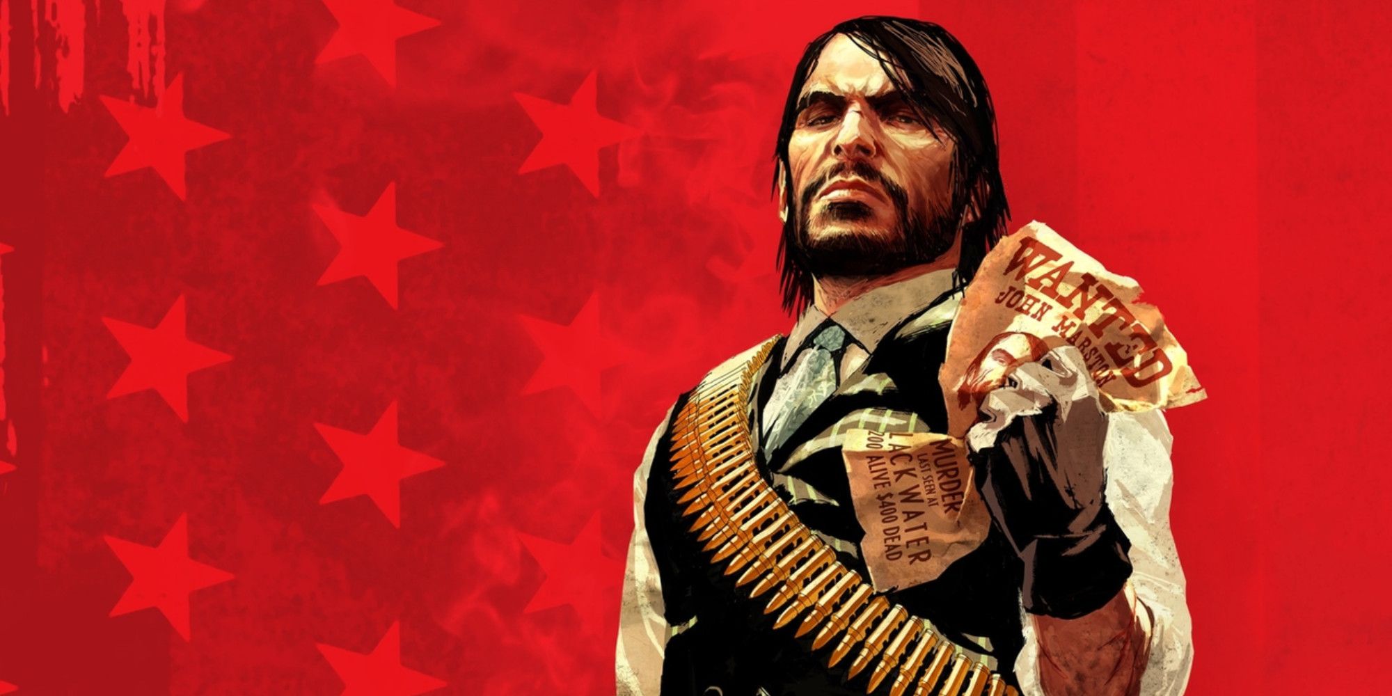 Red Dead Redemption's John Marston crumpling a wanted poster