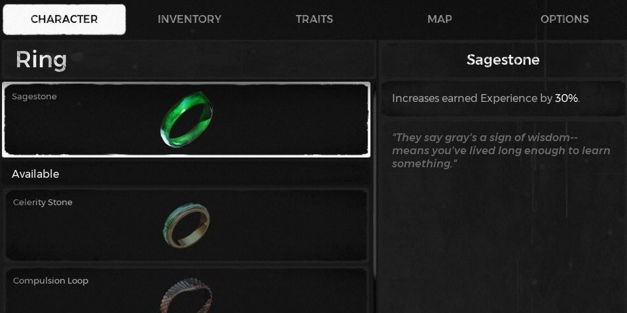 Remnant From The Ashes: The Sagestone Ring Item Description