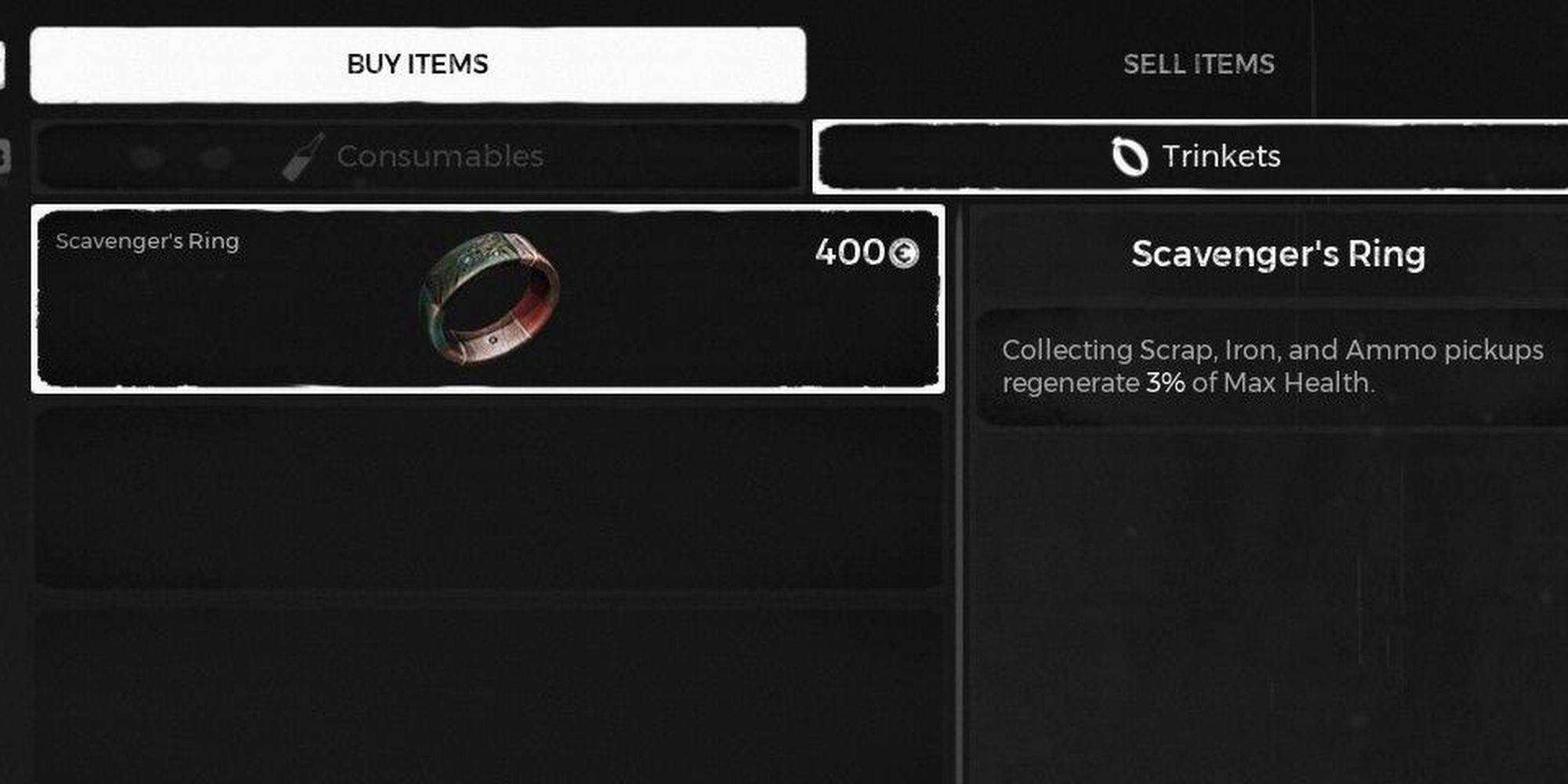 Remnant From The Ashes: The Scavenger's Ring Item Description
