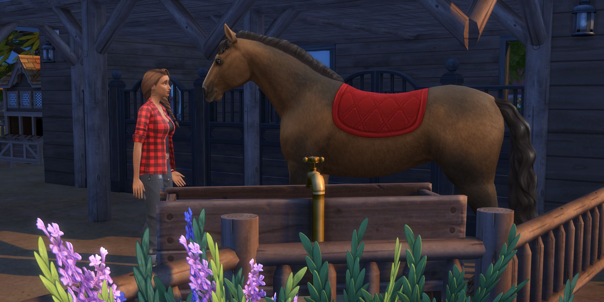 Sims 4 horse ranch talking to horse