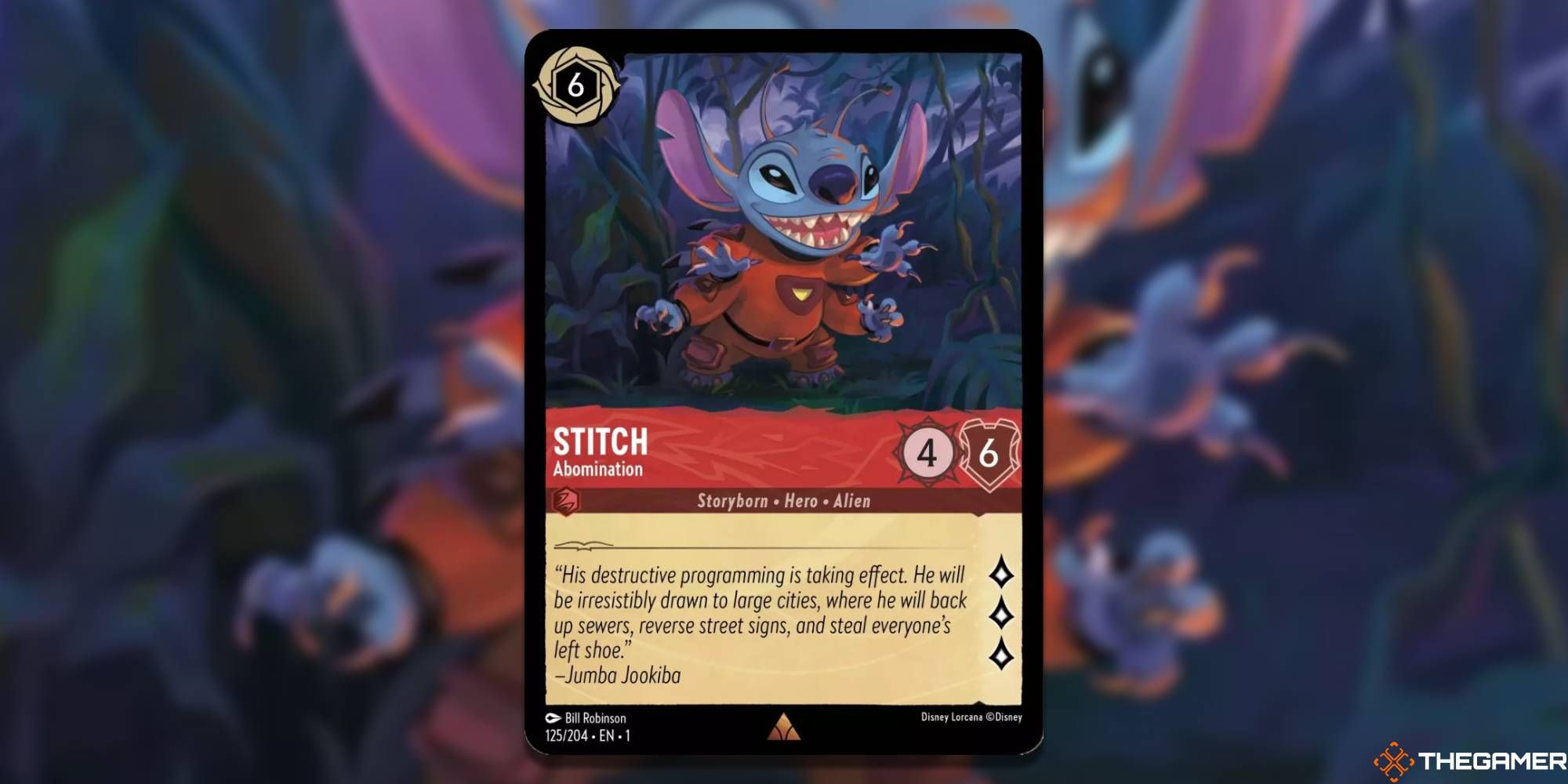 Stitch Abomination Disney Lorcana card