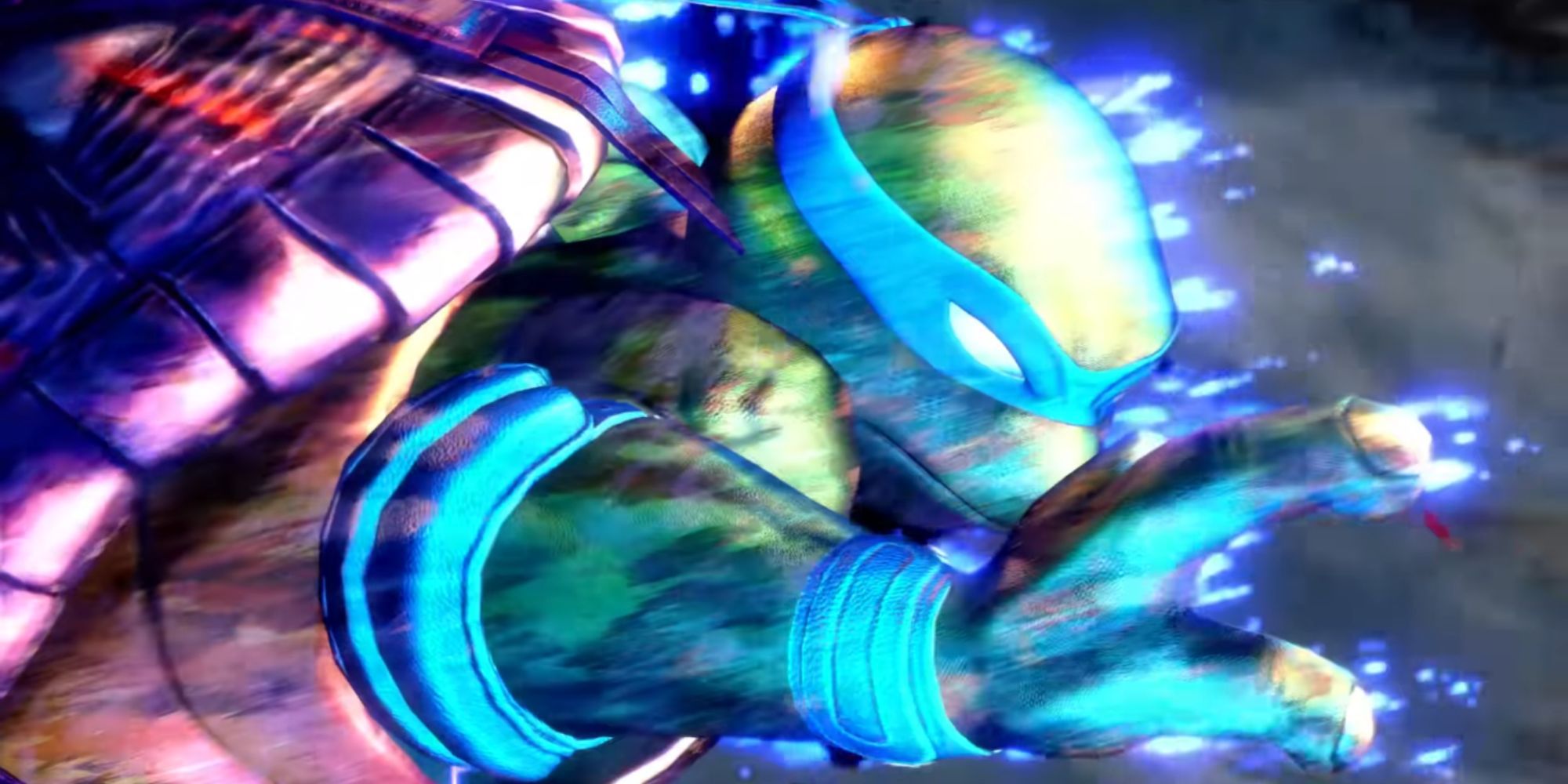Leonardo powers up during a fight