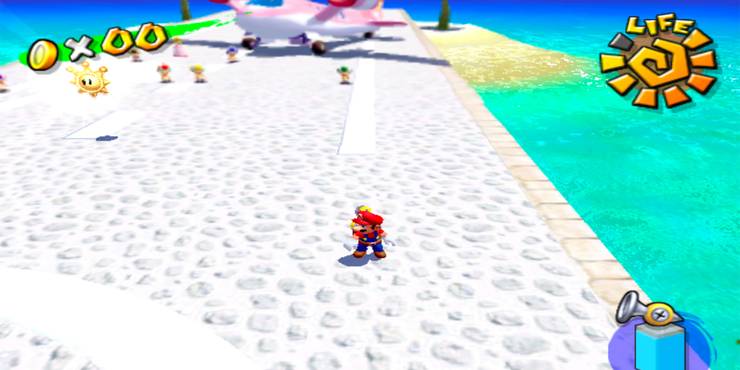 super-mario-sunshine-mario-at-the-airport-with-the-health-bar-in-the-top-right-corner.jpg (740×370)