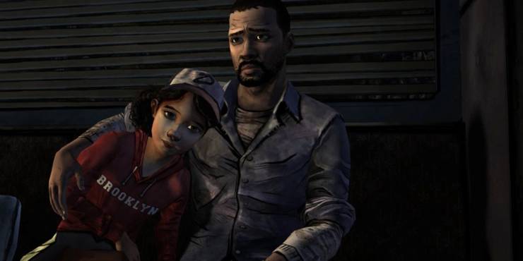 telltale-walking-dead-lee-and-clementine-together-in-a-vehicle.jpg (740×370)