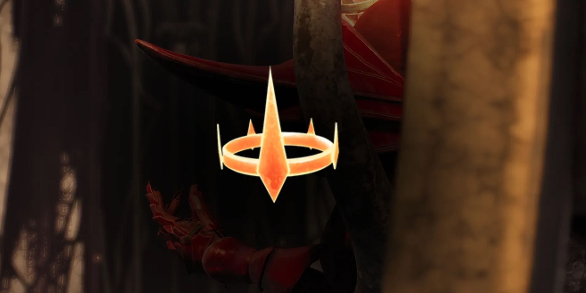 The Crown of the Red Prince overlaid on an image of the Red Prince from Remnant 2