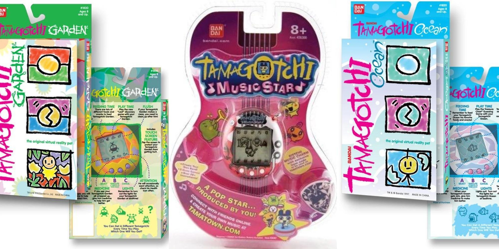 Hardest Tamagotchi to Care For featuring Tamagotchi Garden, Tamagotchi Music Stars, and Tamagotchi Ocean